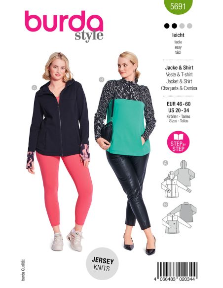 T-shirt Pattern - Burda 5691