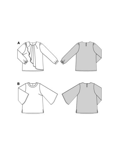 Blouse pattern - Burda 5692