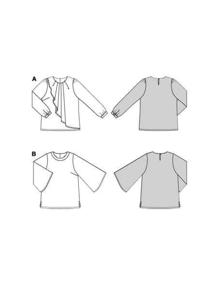 Blouse pattern - Burda 5692