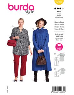Dress and blouse pattern - Burda 5693