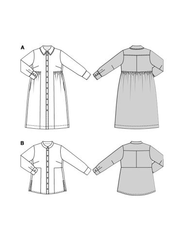 Dress and blouse pattern - Burda 5693