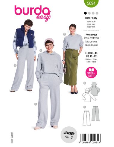Sweatshirt pattern - Burda 5694