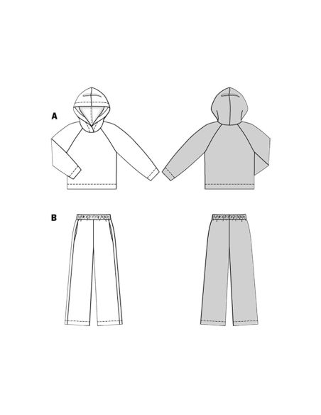 Sweatshirt pattern - Burda 5694