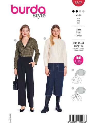 T-shirt Pattern - Burda 5697