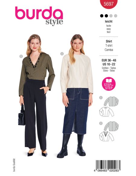 T-shirt Pattern - Burda 5697