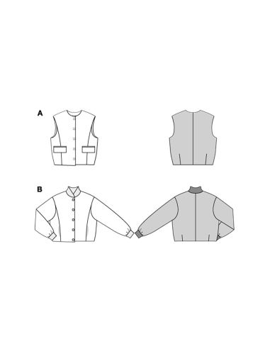Vest pattern - Burda 5698