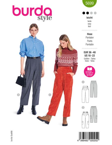 Pants pattern - Burda 5699