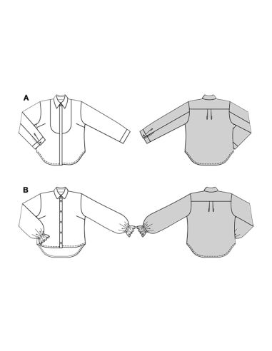Blouse pattern - Burda 5700