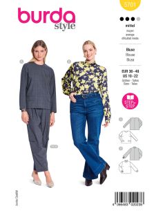 Blouse pattern - Burda 5701