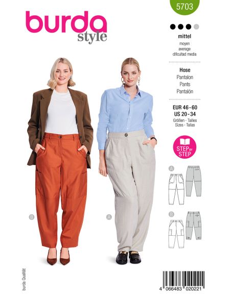 Pants pattern - Burda 5703