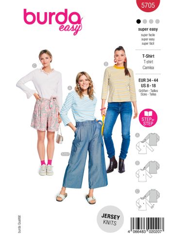 T-shirt Pattern - Burda 5705