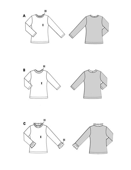 T-shirt Pattern - Burda 5705