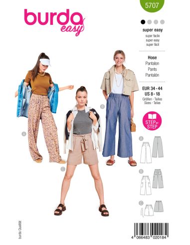 Pants pattern - Burda 5707