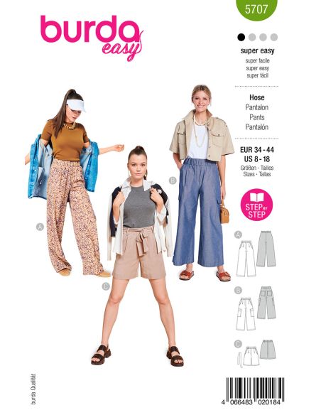 Pants pattern - Burda 5707