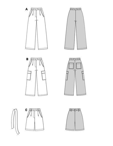 Pants pattern - Burda 5707