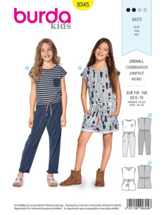 Pattern for jumpsuit - Burda 9345