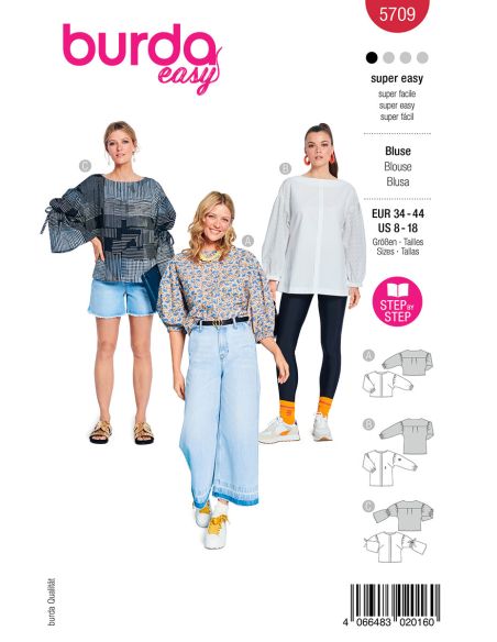 Blouse pattern - Burda 5709