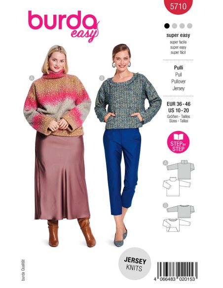 Blouse pattern - Burda 5710