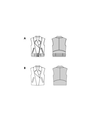 Vest pattern - Burda 5714