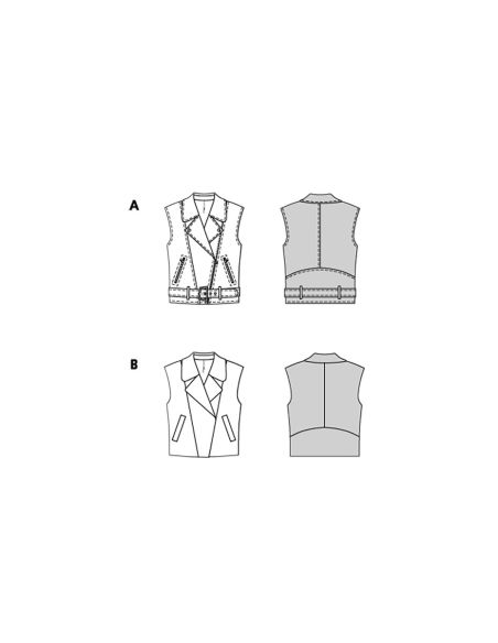 Vest pattern - Burda 5714