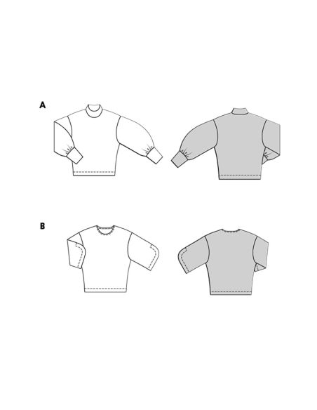 Sweatshirt Pattern - Burda 5716