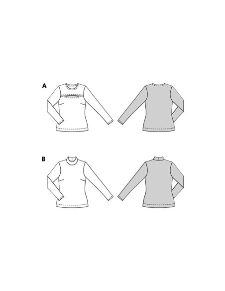 T-shirt Pattern - Burda 5717