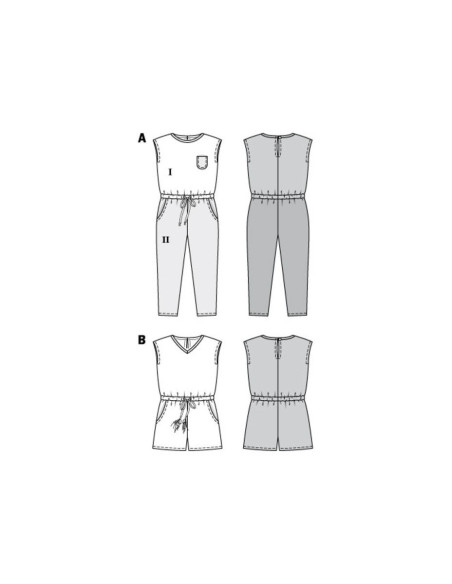 Pattern for jumpsuit - Burda 9345