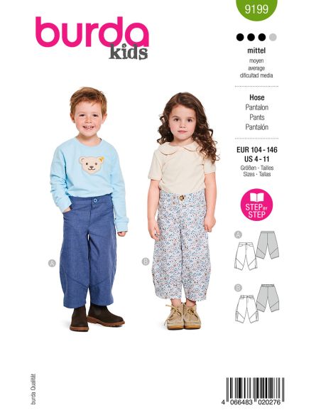 Pants pattern - Burda 9199