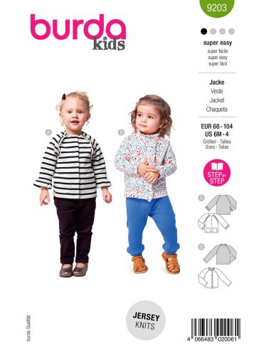 Jacket pattern - Burda 9203