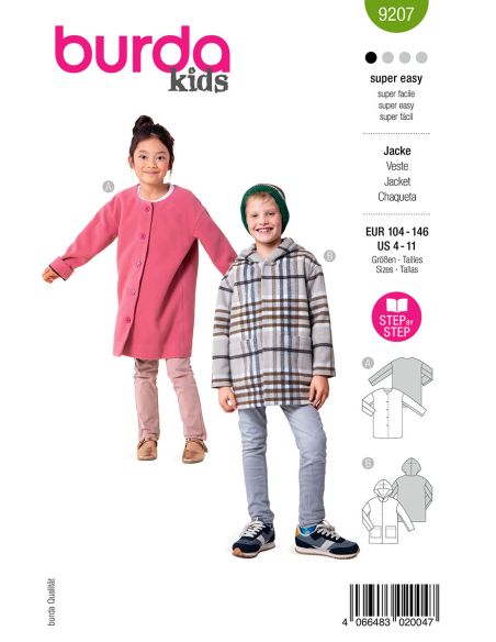 Coat pattern - Burda 9207