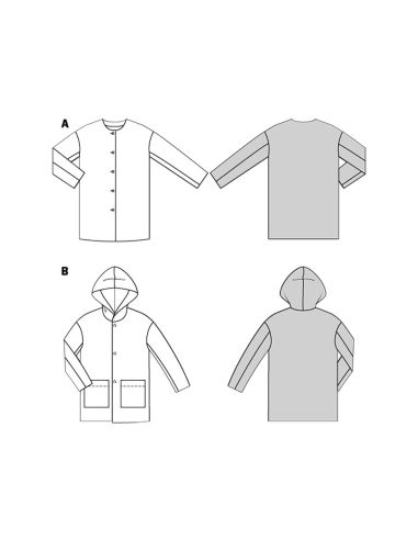 Coat pattern - Burda 9207