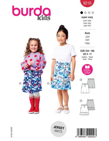 Skirt pattern - Burda 9210