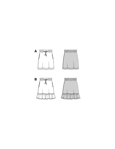 Skirt pattern - Burda 9210