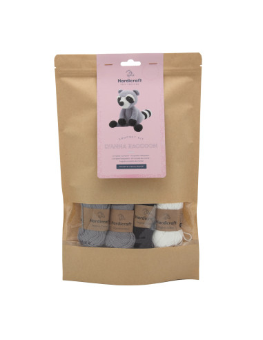 Crochet kit - Lyanna the raccoon