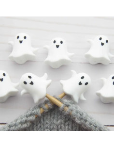 Stitch stoppers for knitting needles - Ghost 2