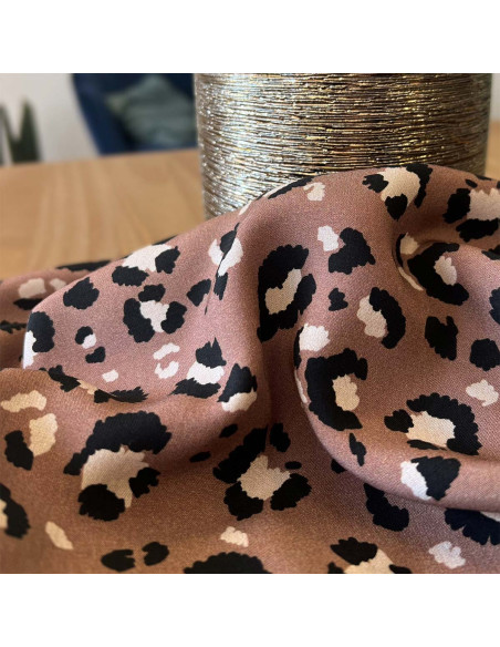 Mocha Viscose Poplin Fabric - My Dress Made