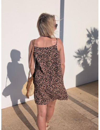 Mocha Viscose Poplin Fabric - My Dress Made
