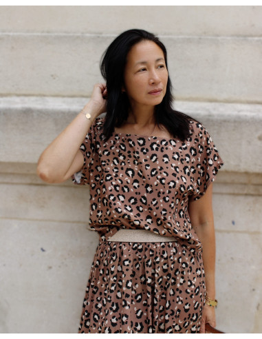Mocha Viscose Poplin Fabric - My Dress Made