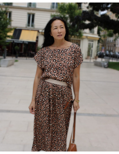 Mocha Viscose Poplin Fabric - My Dress Made