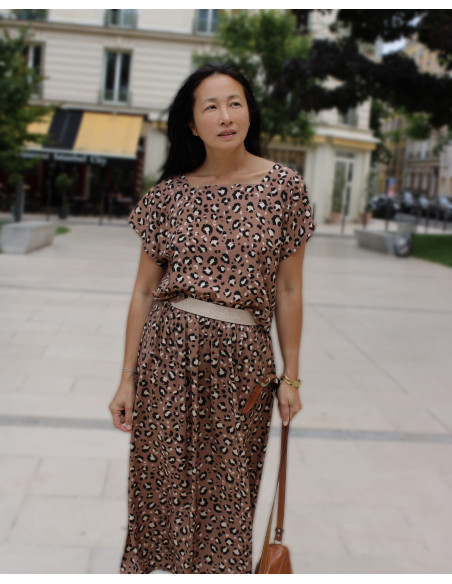 Mocha Viscose Poplin Fabric - My Dress Made