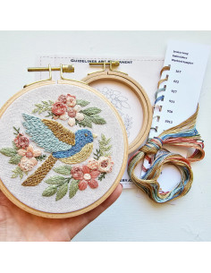 Embroidery Kit - Bluebird Sampler 2