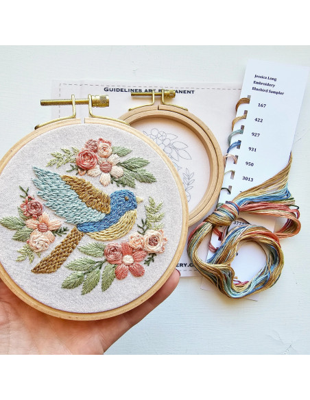 Embroidery Kit - Bluebird Sampler