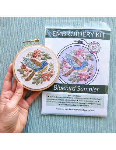 Embroidery Kit - Bluebird Sampler