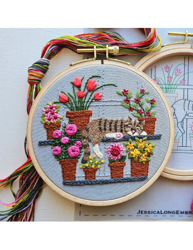 Embroidery Kit - Catnap