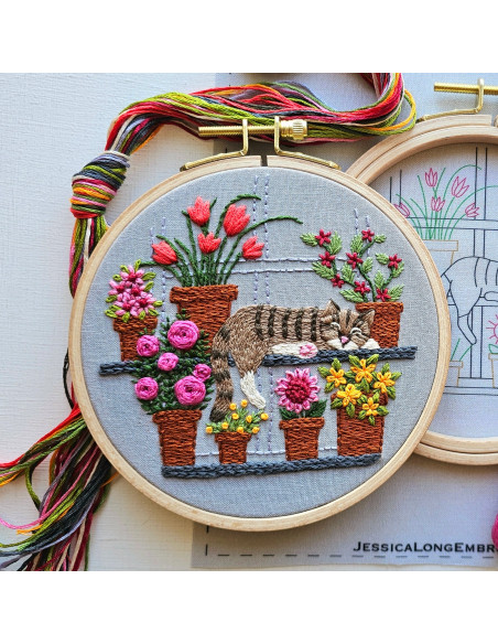 Embroidery Kit - Catnap