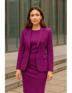 Milano jersey fabric viscose - Plum 2