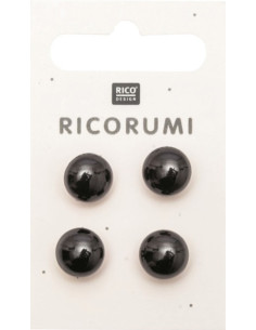 4-eye card 11 mm black Ricorumi