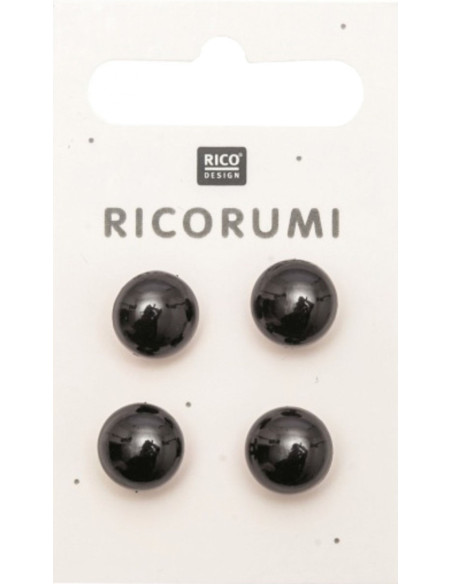 4-eye card 11 mm black Ricorumi