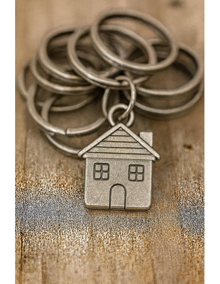 30 mm silver keychain split rings