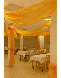 Organza fabric - Ochre 2